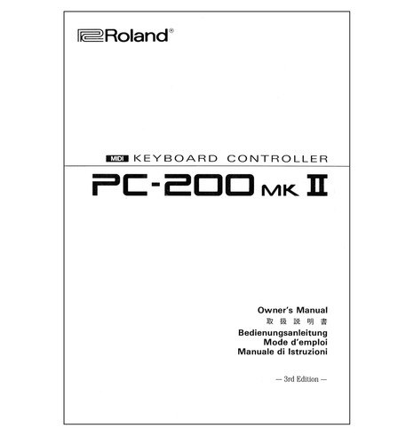200 mkii roland - pc-200, owner's