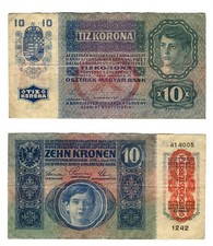 AUSTRIA 10 Kronen 1915 in MB