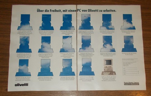 Rara pubblicità olivetti m290 - pubblicità,