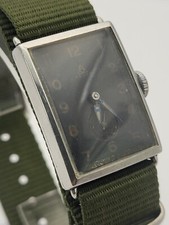 Watch ALPINA MILITARY cal. UROFA 58 Rectangular,Art Deco, Made Swiss 1940s WW2