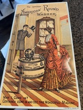 Tin Sign American Round Washer