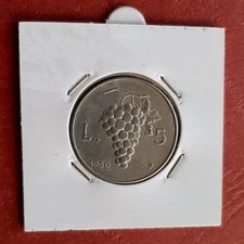 5 Lire 1950 Uva KM# 89 -