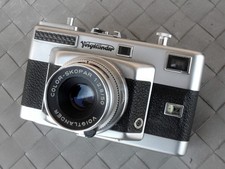 ✅Bella telemetro Voigtländer Vitessa T + Color Skopar 50mm f2,8 con custodia.