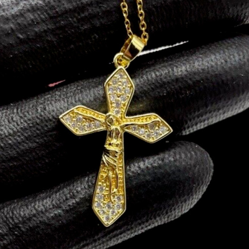 Collana crocifisso gesù croce - collana,