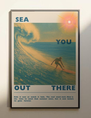 Poster vintage surf stampa - vintage,
