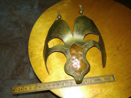 Maschera carnevale rame - maschera, e