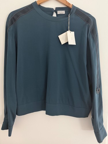 Camicia top seta brunello - camicia,