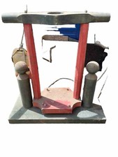 Antico PORTA FIASCO in legno portabottiglie vino vintage d'epoca design