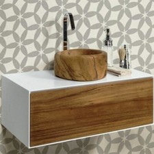 Lavandino appoggio teak - appoggio,