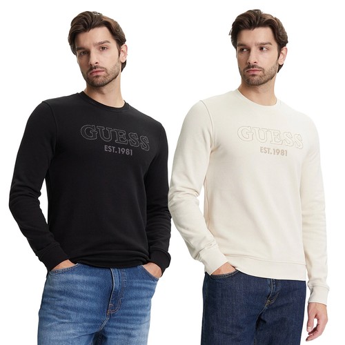 Guess felpa uomo logo - felpa,
