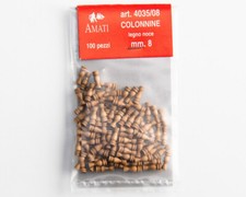 Colonnine in legno noce 8 mm