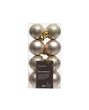 Palline Natale champagne perla