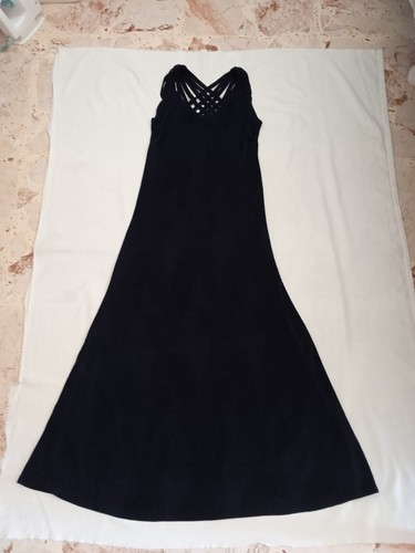 Vestito lungo estivo blu con