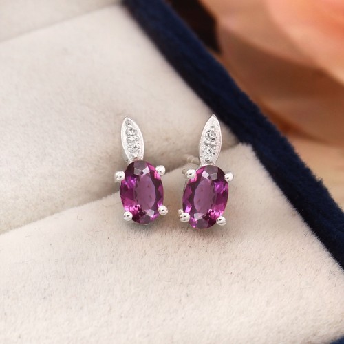 6x4mm viola zaffiro ovale - 6x4mm,