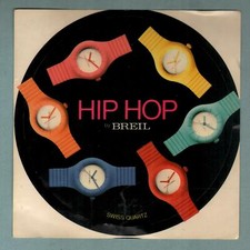 vintage adesivo / sticker orologi HIP HOP by BREIL swiss quartz
