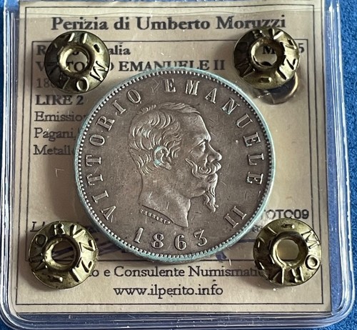 Lire 1863 napoli - 1863, da