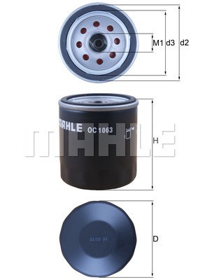 Knecht oc1063 filtro olio - -,
