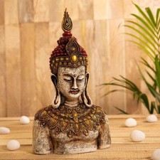 Testa buddha poliresina - in,