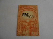 BROCHURE FIAT 509 TORPEDO-CABRIOLET-SPIDER-BERLINA-ED.FIAT 1926