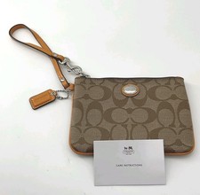 Coach marrone firmato jacquard - coach,