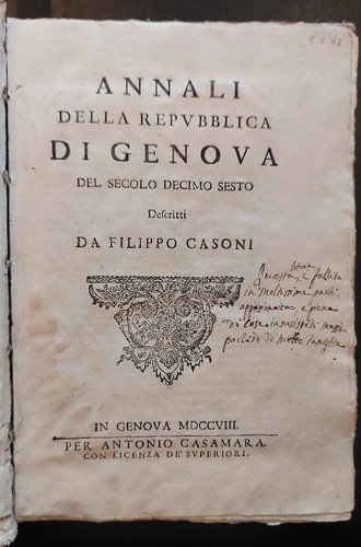 Filippo casoni annali della - filippo,