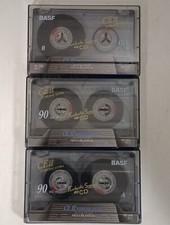 Lotto 3x BASF CHROME EXTRA II 90 SENZA SCRITTE musicassette vergini cassette
