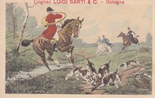 C175) BOLOGNA, COGNAC LUIGI SARTI, CACCIA ALLA VOLPE.