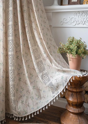 Tenda all uncinetto cava lino - tenda,