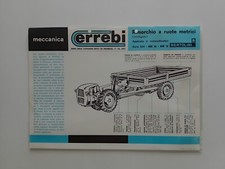 BERTOLINI ERREBI RIMORCHIO A RUOTE MOTRICI SERIE 324 pubblicitario originale