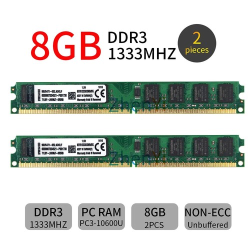 Kingston 16gb 8gb ddr3 - 2x,