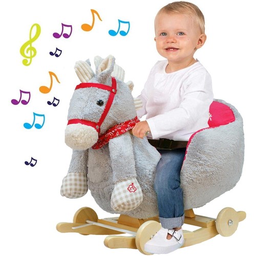 Cavallo dondolo legno con - a,