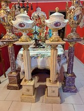 Coppia di Potiche in porcellana stile barocco