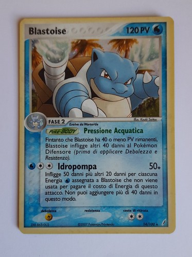 Pokémon blastoise 100 - pokémon, ex