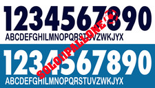 kit nome + numero videoflex x maglia napoli 03-04 legea bianco o blu scuro