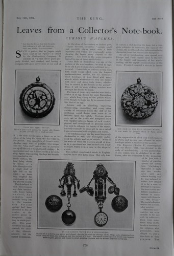 Orologi stampati 1904 - orologi,