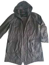 Trench cappotto kaki reiss lungo impermeabile taglia UK 16 donna