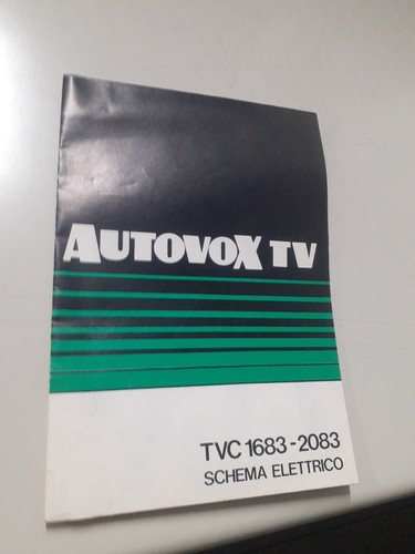 Manuale schemi autovox tvc - schemi, tv