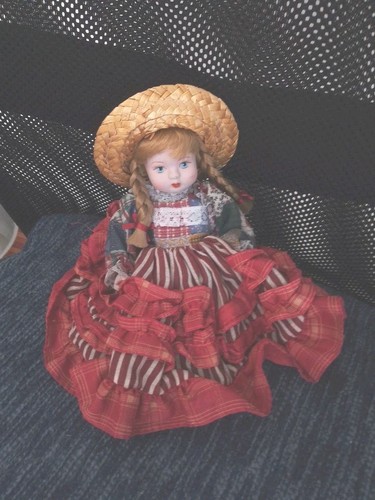 Bambola vintage porcellana - porcellana, cm