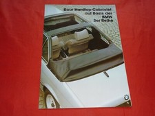 BMW Serie 3 E21 Baur Topcabriolet TC1 depliant brochure depliant folleto del 1981