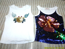 KARTIKA -  2 CANNOTTE ( Ricamate con Pajette ) - tg. S.   NIRIMA