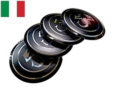 4 Tappi Coprimozzo Scorpione per ABARTH FIAT 500 Coppa Borchia Cerchi in Lega