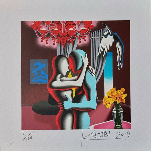Mark kostabi embracing the - mark,