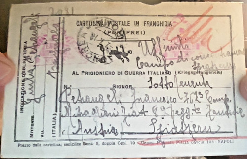Cartoline prigionieri di - cartoline,