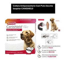 Collare Antiparassitario Cani Pulci Zecche beaphar CANISHIELD Scalibor Seresto