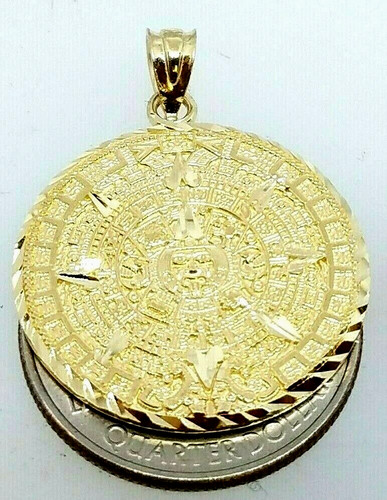 Ciondolo calendario azteco oro
