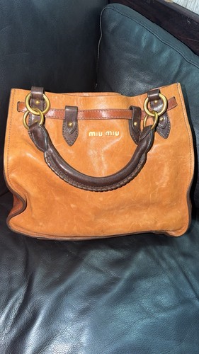 Borsa miu - miu, marrone