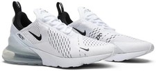 Nike Air Max 270 Bianco Nero AH8050-100 Uomo Running Più Taglie