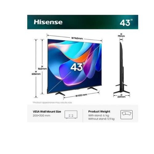 Promozione hisense a69s - hisense, 43