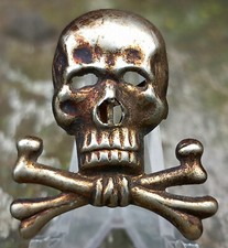 Berretto con visiera distintivo Wehrmacht reggimento fanteria 17 uniforme originale raro!