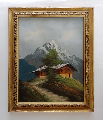 Paesaggio alpino con monviso - paesaggio,